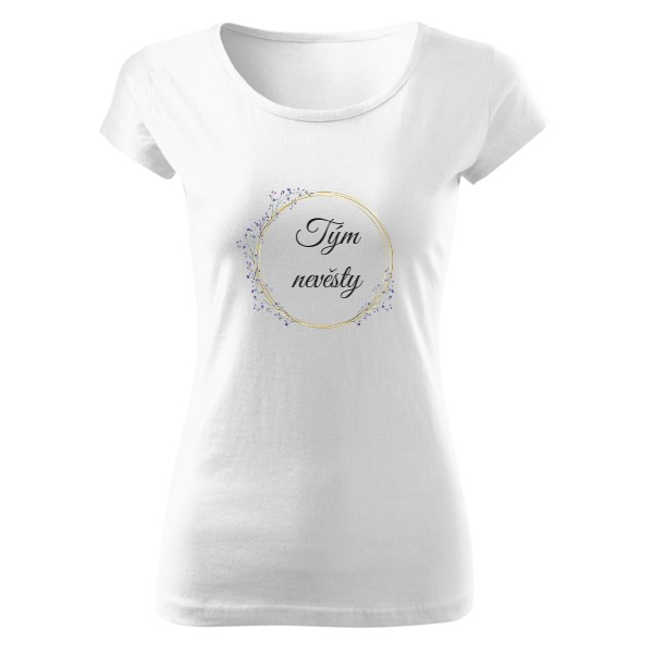 Tričko s potiskem tým nevěsty